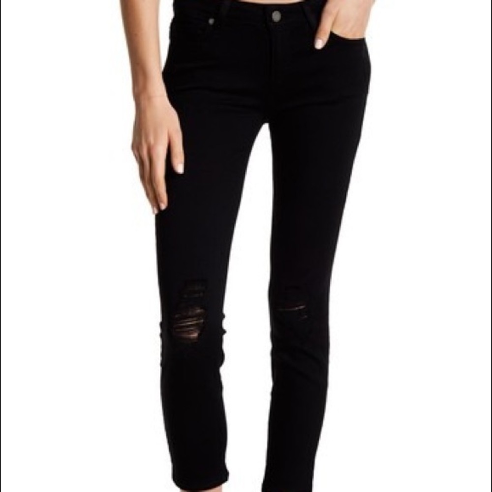 PAIGE Verdugo Ankle Distressed Jeans